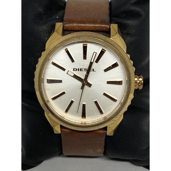 Diesel Nuki DZ-5477 Women's Brown Leather Analog Dial Quartz Wrist Watch VK603 - Picture 2 of 12